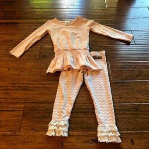 Pink Chevron Matilda Jane Outfit